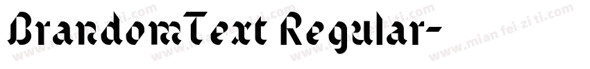 BrandomText Regular字体转换